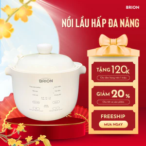 Nồi Nấu Chậm Đa Năng BRION Chưng Yến, Hầm Cháo Ăn Dặm Và Thức Ăn