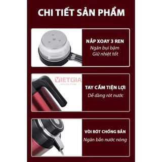 Ấm Đun Siêu Tốc 3L GD ST21 Inox 304 Công Suất 1500W Đun Siêu Nhanh, Giữ Nhiệt 24H, Tự Ngắt An Toàn