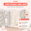 Quây Cũi Nhựa Cho Bé Phi Hành Gia, Cũi Quây Cho Bé Mẫu Mới Đế Kép Siêu Chắc Chắn Dùng Cho Mọi Loại Sàn