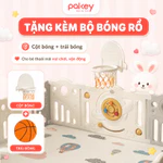 [New 2026] Quây Cũi Nhựa Phi Hành Gia Cho Bé, Quây Cũi Cao Cấp Độc Quyền Pakey Tặng Kèm 100 Bóng + Thảm + Set Bóng Rổ — ảnh 6
