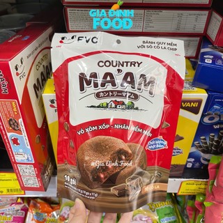 Bánh Quy Mềm Sôcôla Chip Country Ma'am hương sôcôla hộp 3/gói -24/gói