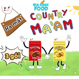 Bánh Quy Mềm Sôcôla Chip Country Ma'am hương sôcôla hộp 3/gói -24/gói
