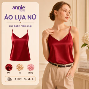 Áo Hai Dây Lụa Satin annie Cổ V 6046 Mặc Trong Vest Sang Chảnh, Mềm Mịn Thoáng Mát Dễ Phối Đồ