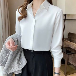 Áo Sơ Mi Nữ Trắng Công Sở Thanh Lịch SM77