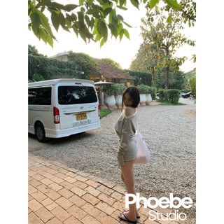 Set Quần Áo Trễ Vai Kiểu Dáng Sọc Ngang - Phoebe Studio [SET0047]