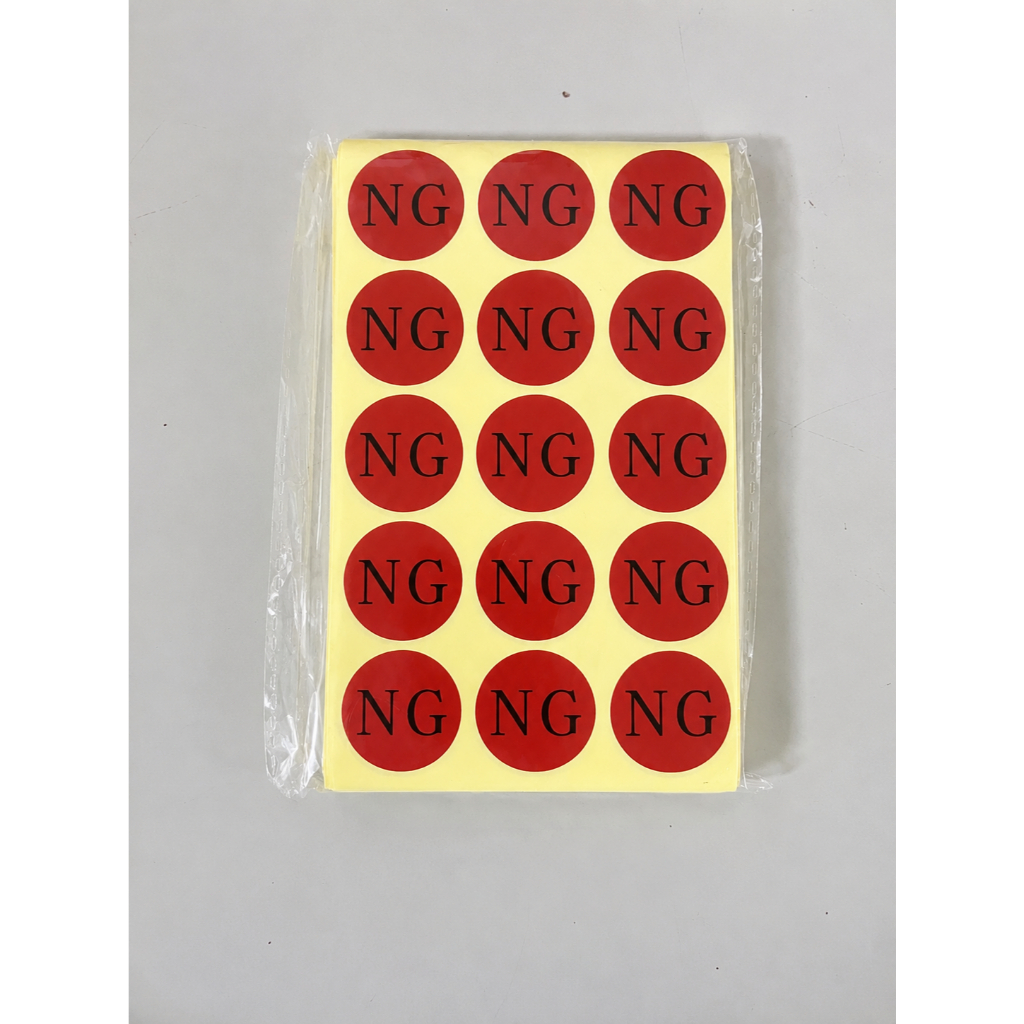 Tem QC PASS NG Decal Giấy - Nhãn Dán Kiểm Định Chất Lượng Sản Phẩm, Bám Dính Tốt, In Sắc Nét