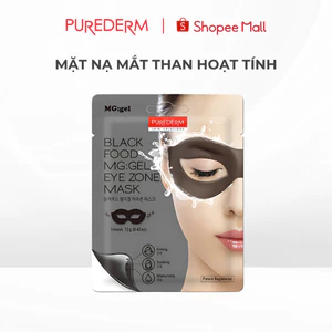 Mặt Nạ Mắt Than hoạt tính Giảm Quầng Thâm Purederm Chống Lão Hóa, Hỗ Trợ Trẻ Hóa, Dạng Gel Làm Mát 12g