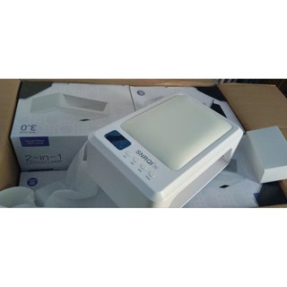 Máy hơ gel SNRQI T8 72W 60 bóng LED/UV làm hơ khô móng nails - Máy hơ 2 tay khoang rộng, có đệm kê tay