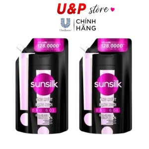 Dầu gội đầu Sunsilk dạng túi 1kg đen óng mượt rạng ngời