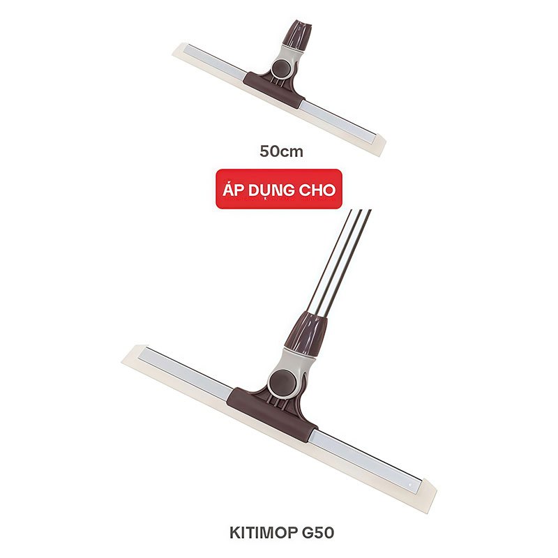 Đầu Gạt Nước Sàn Nhà KITIMOP G50-1, Phụ Kiện Thay Thế Dùng Cho Cây Gạt Nước Sàn Nhà KITIMOP G50