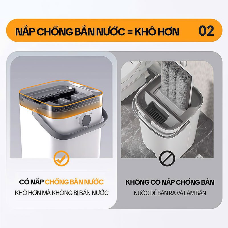 Bông Lau Nhà Thay Thế KITIMOP SUPER CLEAN SC06-1, Dùng Cho Cây Lau Nhà Tách Nước Bẩn KITIMOP SUPER CLEAN SC06