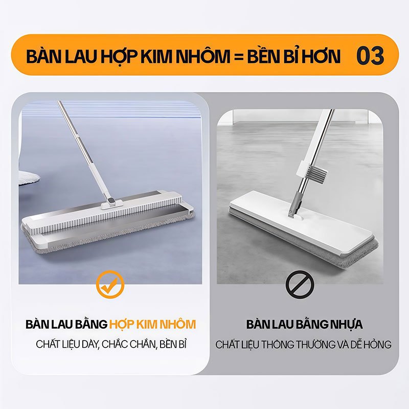 Bông Lau Nhà Thay Thế KITIMOP SUPER CLEAN SC06-1, Dùng Cho Cây Lau Nhà Tách Nước Bẩn KITIMOP SUPER CLEAN SC06