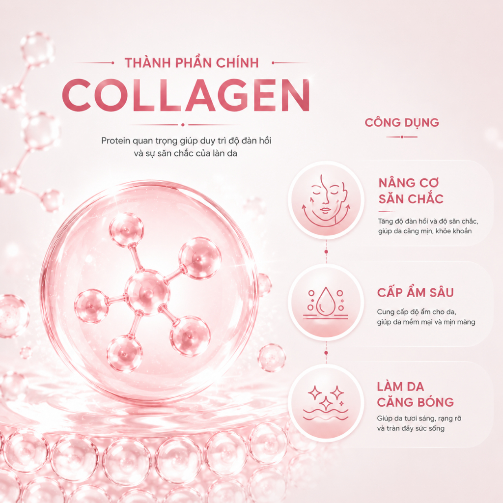 AMYJANE Mặt Nạ Thạch Collagen Renewal Lift 500 Dalton Cấp Ẩm Phục Hồi Da Căng Mịn Săn Chắc 35grx4