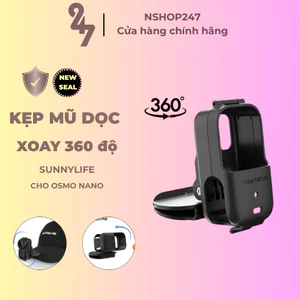 Kẹp Mũ SunnyLife Thích Hợp Cho Osmo Nano Quay Dọc 360 Độ Góc Nhìn Thứ Nhất POV Thể Thao Mạnh