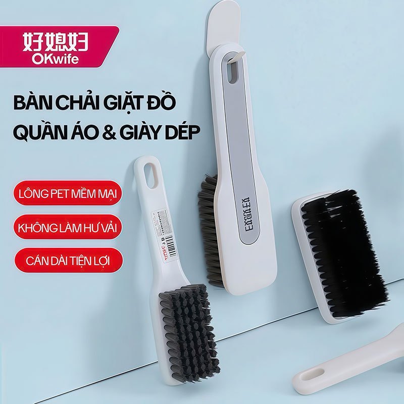 Bàn Chải Giặt Đồ OKwife AGW-5757, Bàn Chải Giặt Quần Áo, Bàn Chải Chà Giày Dép, Bàn Chải Đa Năng