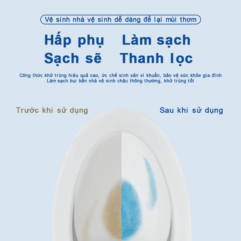 viên sạch bồn cầu, Viên khử mùi bồn cầu, Viên tẩy bồn cầu xả là sạch, Diệt Khuẩn 99.9%, Cục Tẩy Bồn Cầu Dùng Lâu Dài, Kh