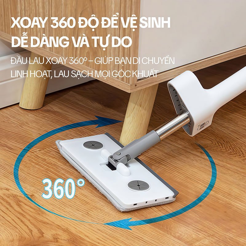 Cây Lau Bếp Mini KITIMOP KTM-20, Cây Lau Bếp Tự Vắt, Cây Lau Mini Cầm Tay Tự Vắt