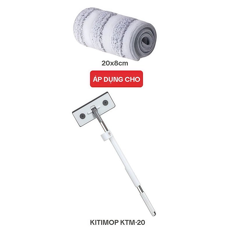 Bông Lau Thay Thế KITIMOP KTM-20-1, Dùng Cho Cây Lau Bếp Mini KITIMOP KTM-20