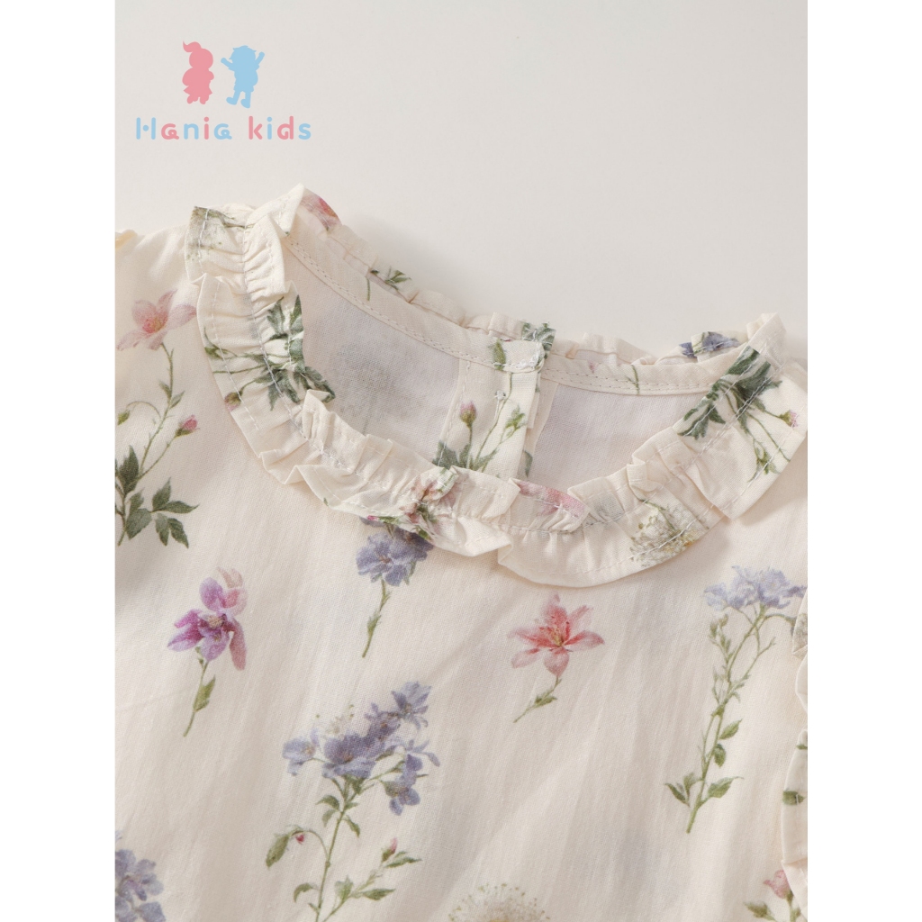 Set Bộ Bé Gái, Đồ Bộ Bé Gái Thiết Kế Áo Sát Nách Kèm Quần Suông Mặc Hàng Ngày Họa Tiết Hoa Mát Mẻ