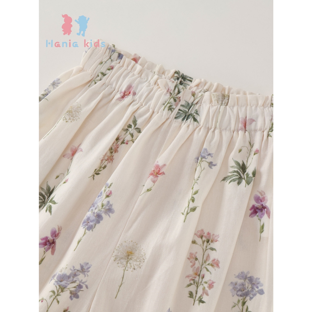 Set Bộ Bé Gái, Đồ Bộ Bé Gái Thiết Kế Áo Sát Nách Kèm Quần Suông Mặc Hàng Ngày Họa Tiết Hoa Mát Mẻ