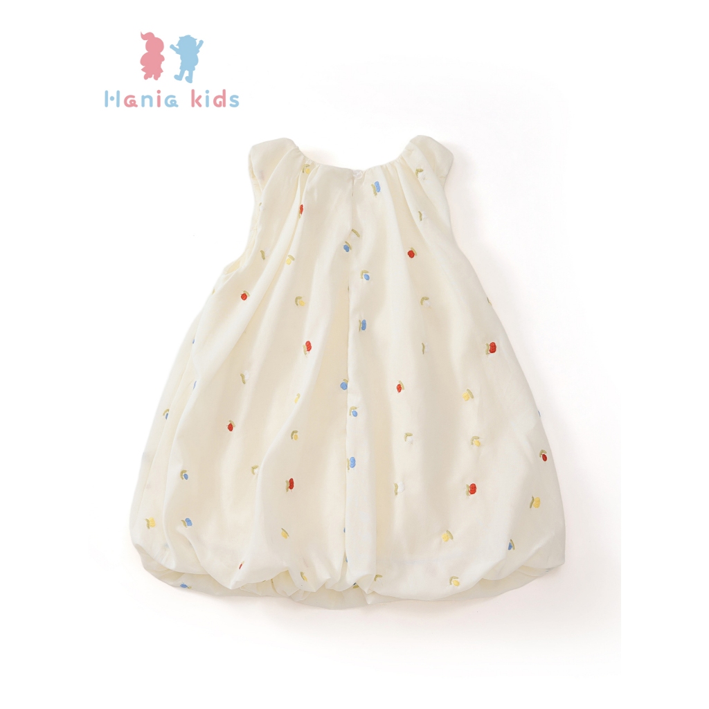 Váy Bí Bé Gái, Váy Cho Bé Gái Thiết Kế Tiểu Thư Họa Tiết Dễ Thương Chất Liệu Cotton Mềm Mại