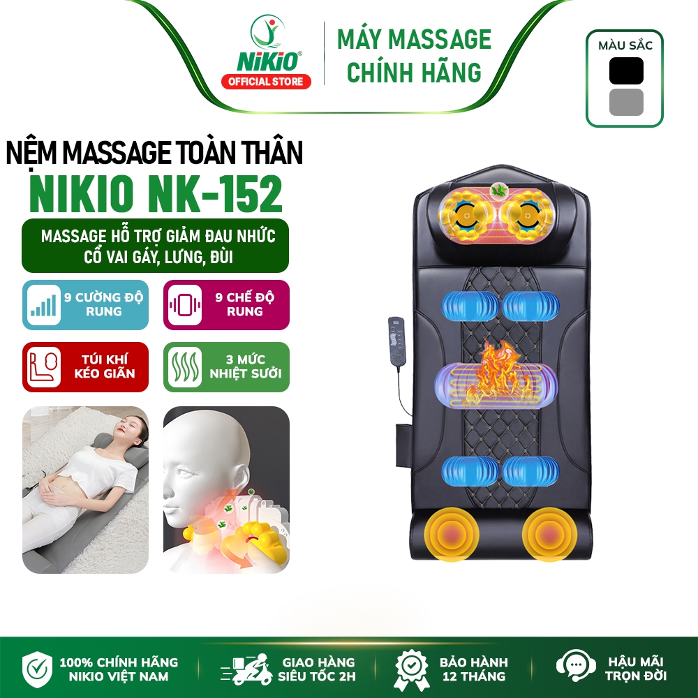 Nệm Massage Toàn Thân NK-152 - Mát Xa Chuyên Sâu Cổ Vai Gáy, Làm Giãn Cột Sống Lưng