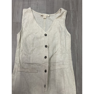 Jumpsuit quần ống rộng Linen _Đồ bay Linen -Áo liền quần Linen dư xịn  Monteau