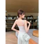 Áo Hai Dây Gân Tăm Kẻ Sọc Có Mút Ngực, Áo Bra Tanktop Nữ Co Giãn Mặc Nhà Đi Chơi