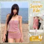 Set Đi Biển Đồ Bơi Nữ Hai Mảnh Kẻ Sọc Tăm Quần Short Cạp Cao Retro Thanh Lịch | KHAO BOUTIQUE