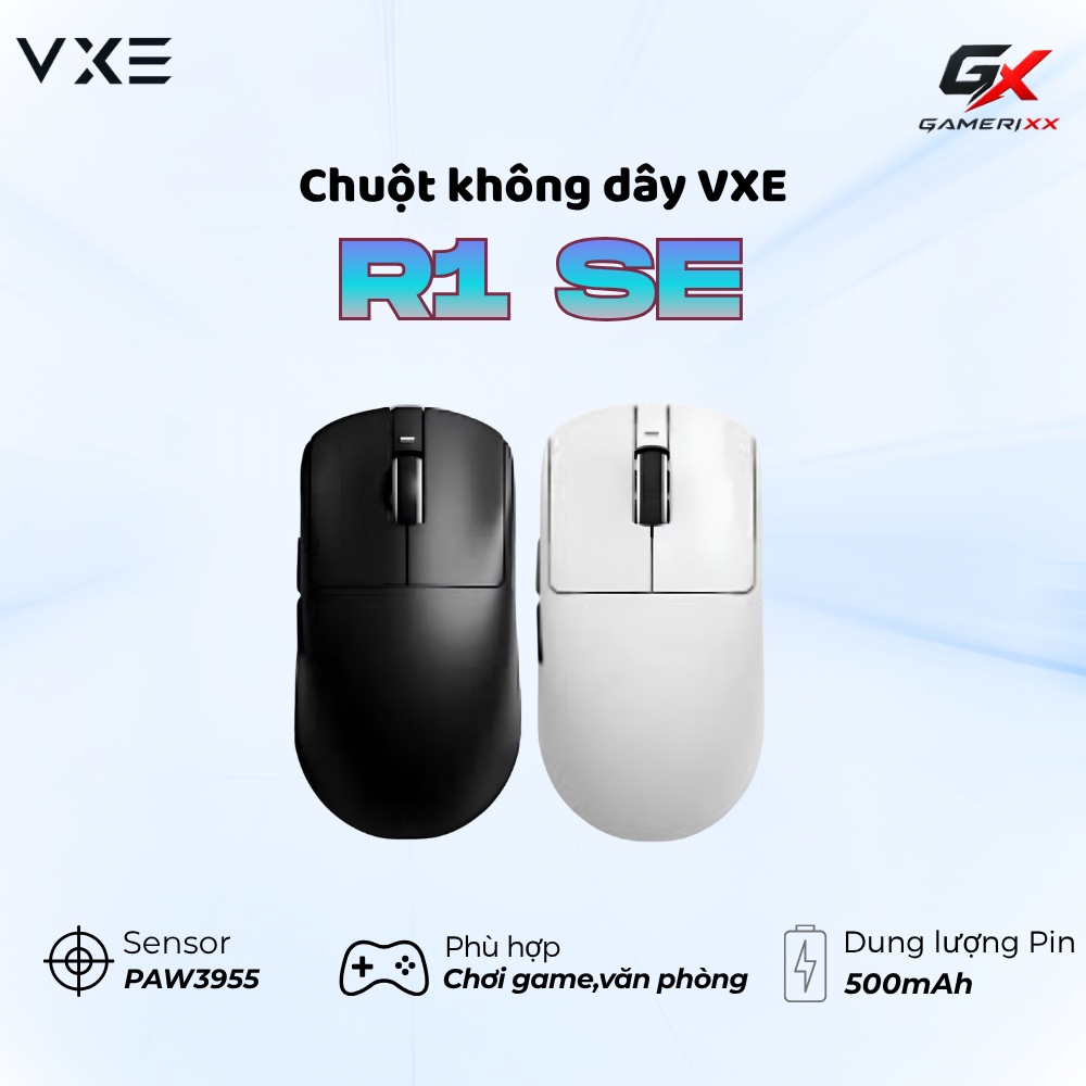 Chuột không dây VXE R1 SE | R1 PRO -  Dùng cho Laptop, PC chơi game văn phòng - Polling rate hỗ trợ lên tới 4k | BigBuy360 - bigbuy360.vn