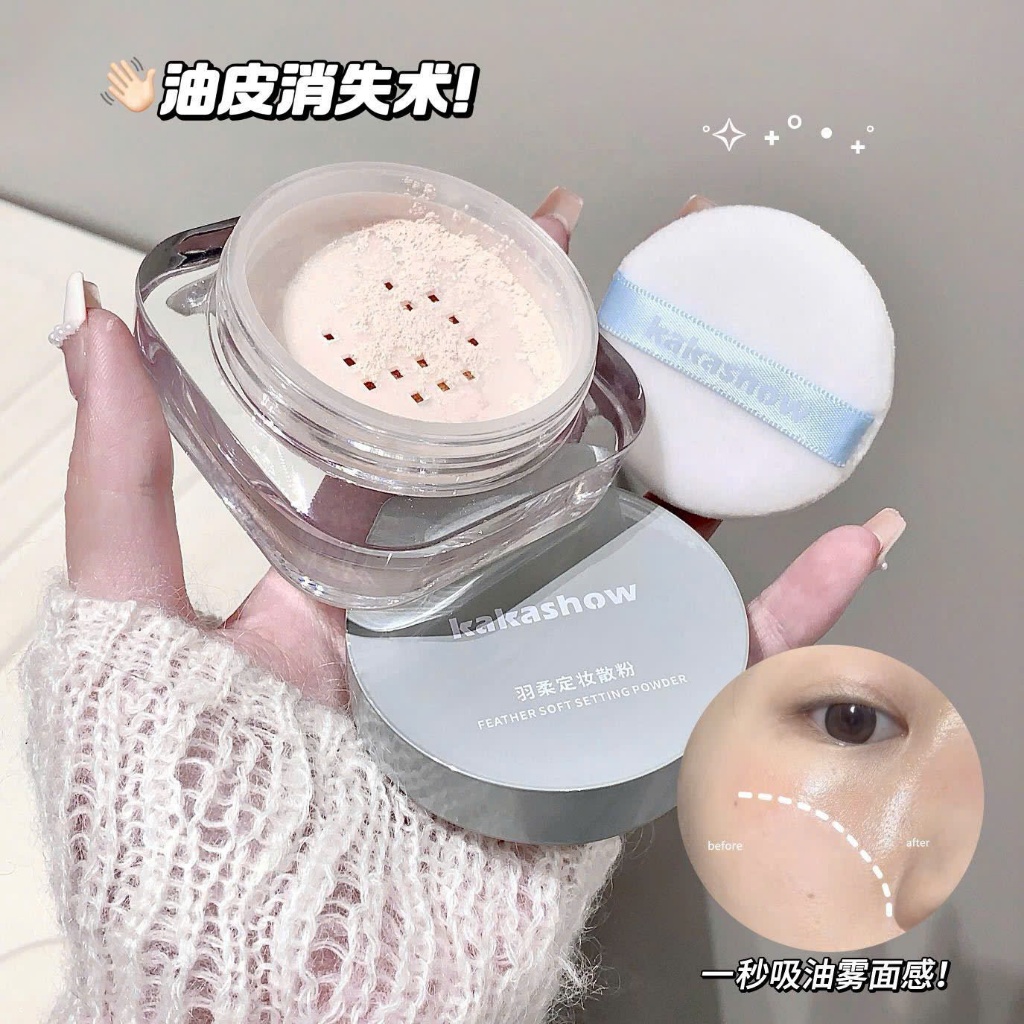 Phấn Phủ Bột Kiềm Dầu Mịn Lì , Phù Hợp Nhiều Tông Da - KAKASHOW C514