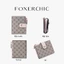 FOXERCHIC FOXER Ví Nữ Kiểu Dáng Retro Thời Trang Đựng Thẻ 10 Ngăn Kèm Hộp Quà Đẹp Mắt