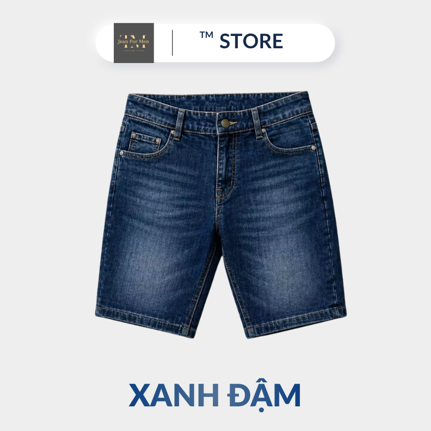 Quần Short Jean Nam Co Giãn 4 Chiều Form Trên Gối Mặc Hè Thoải Mái TM JEAN FOR MEN | BigBuy360 - bigbuy360.vn