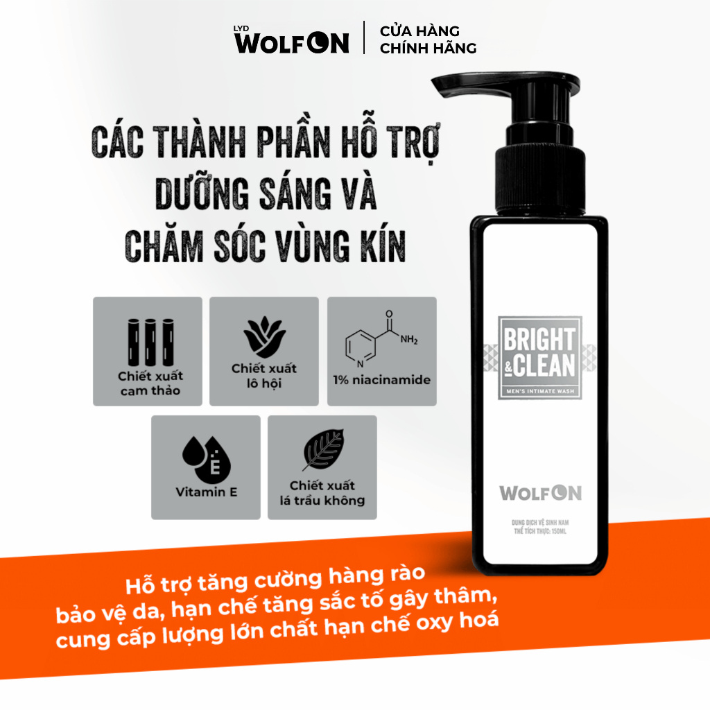 Combo Hè Đẳng Cấp LYD Wolf On, Sữa Tắm Gin 69 - Dung Dịch Vệ Sinh Nam Giới 150ml  - Bọt Cạo Lông