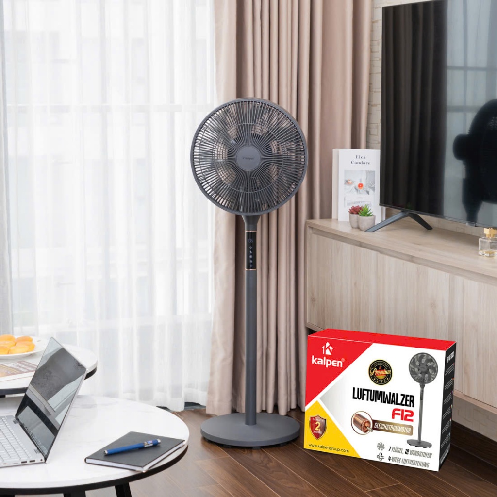 K71_ Quạt tuần hoàn không khí 360 độ Kalpen F12 (7 cánh)