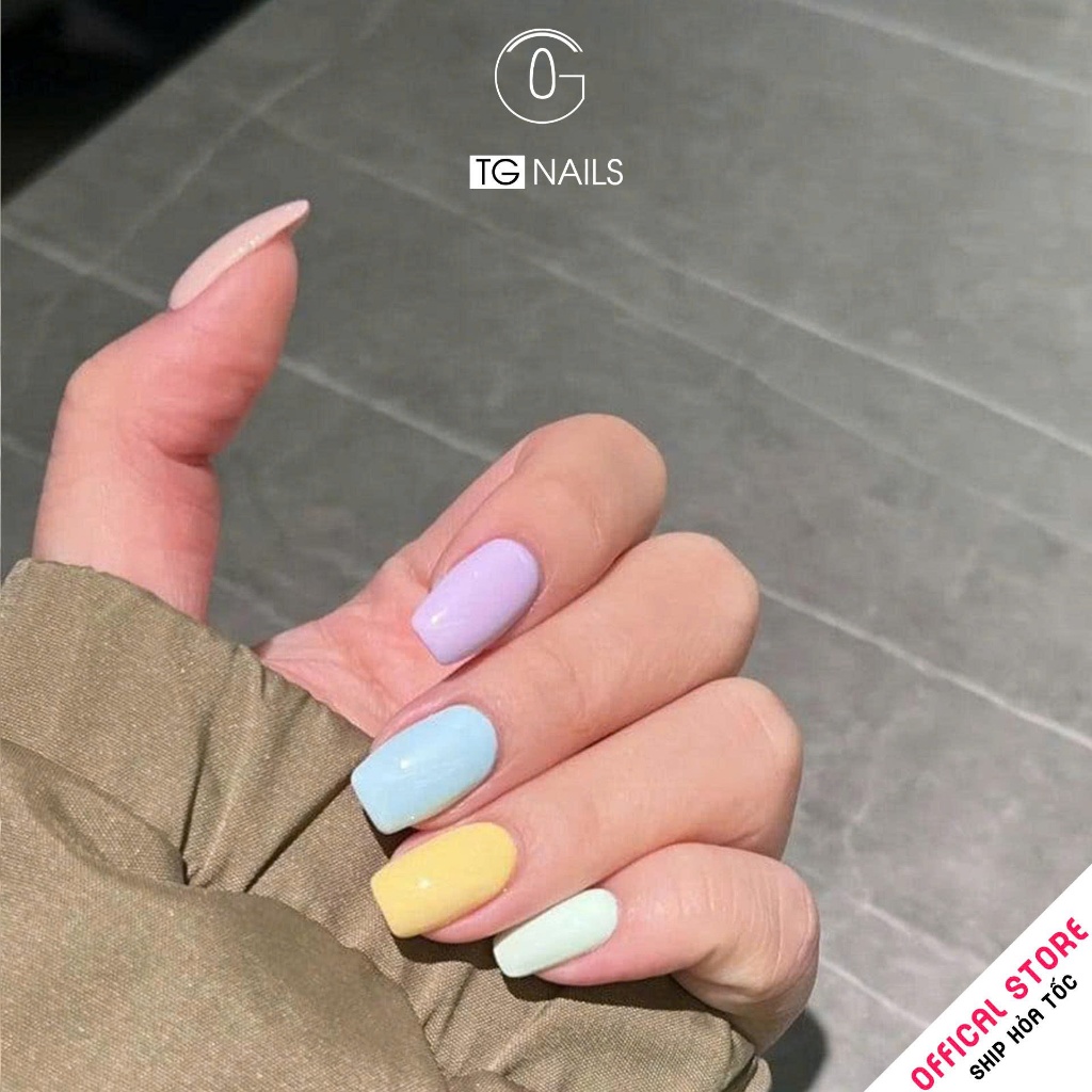 Set sơn gel 6 màu pastel sang trọng thương hiệu TG