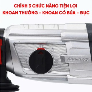 [TẶNG 5 MŨI] Máy khoan bê tông điện Workfix WF-BT1200AVT 1200W Không chổi than Lõi Đồng Đầu gài SDS plus
