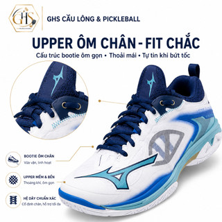 Giày Cầu Lông Mizuno Wave Claw Neo 3 71GA2473 2025 Chính Hãng – Êm Chân, Ôm Form, Đổi Hướng Linh Hoạt