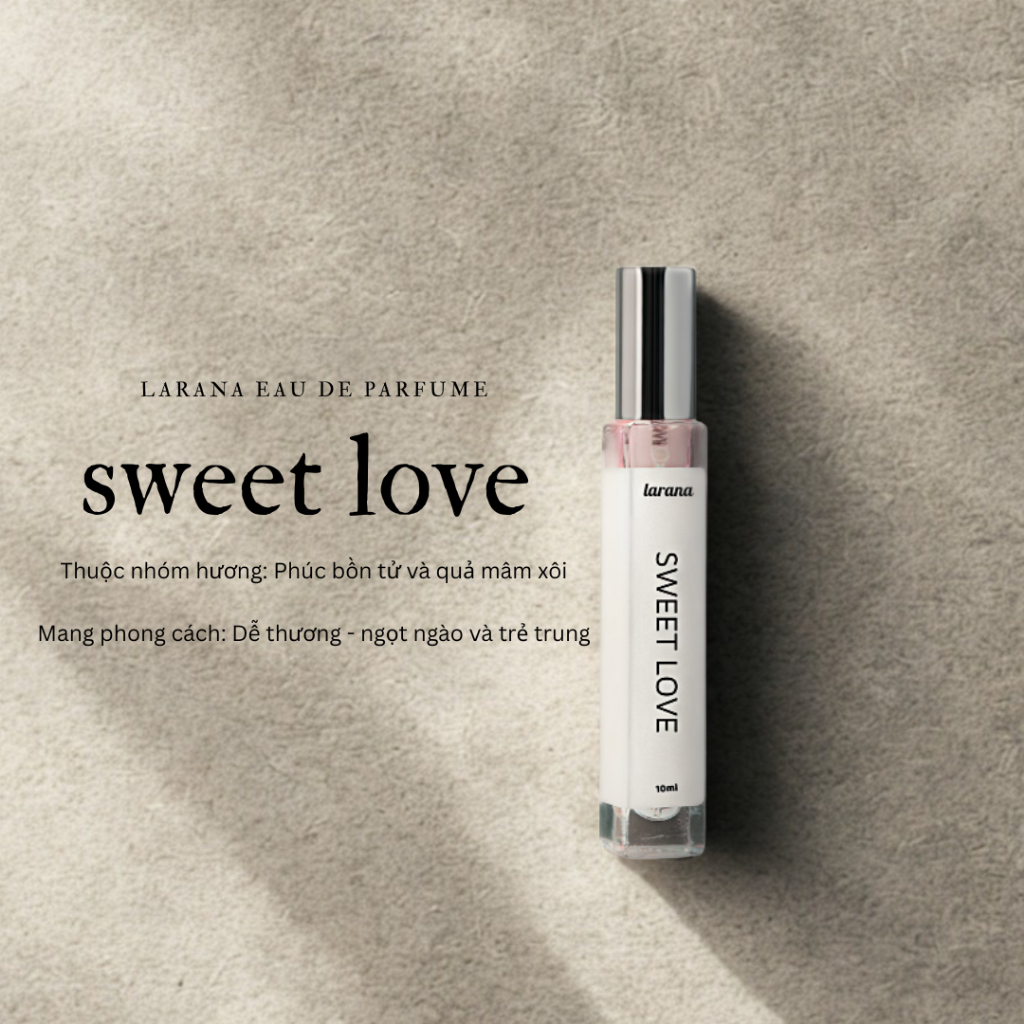 Nước hoa nữ thơm lâu Larana EDP 10ml hương thơm nữ tính, sang trọng, dịu nhẹ và quyến rũ nhỏ gọn