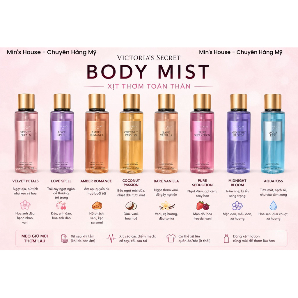 Body mist victoria secret - Giá Tốt, Miễn Phí Vận Chuyển, Đủ Loại ...