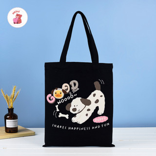 Túi Vải Canvas Lớn Street Style Hoạ Tiết Cute MEILI STORE