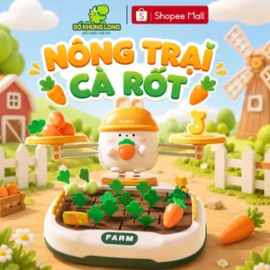 Nông Trại Cà Rốt Cho Bé Cân Bằng Toán Học Thỏ Gồm 48 Card 20 Củ Nhổ Cà Rốt Đồ Chơi Motessori Cho Bé BỐ KHỦNG LONG
