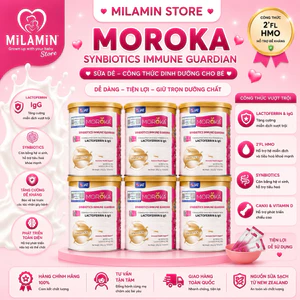 Sữa bột Moroka hỗ trợ tăng đề kháng cho bé
