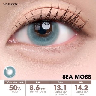 [COMBO 6 CHIẾC] Lens cận 1 ngày VIVIMOON, kính áp tròng khóa ẩm màu Jade Green, Lilac, Sea Moss, Spark Brown
