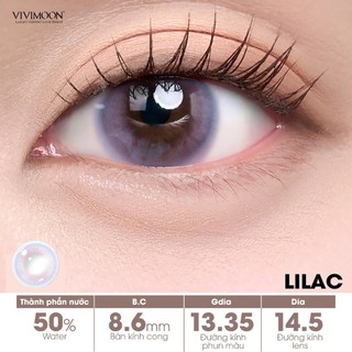 [COMBO 6 CHIẾC] Lens cận 1 ngày VIVIMOON, kính áp tròng khóa ẩm màu Jade Green, Lilac, Sea Moss, Spark Brown