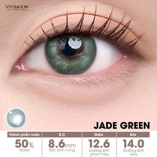 [COMBO 6 CHIẾC] Lens cận 1 ngày VIVIMOON, kính áp tròng khóa ẩm màu Jade Green, Lilac, Sea Moss, Spark Brown