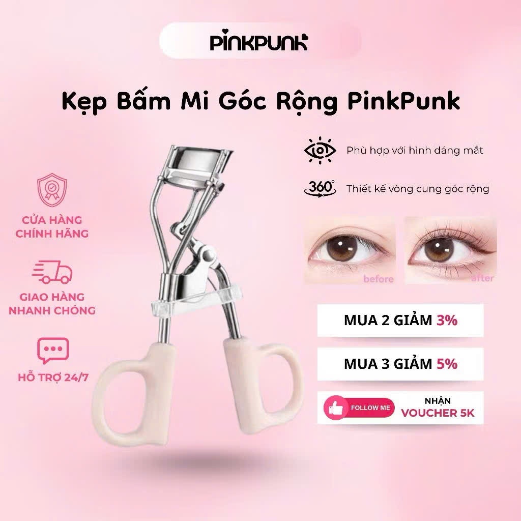 Bấm mi chuyên dụng, bấm cong mi xixi chắc chắn định hình mi