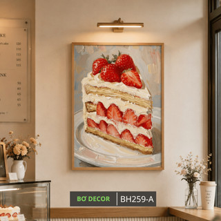 Tranh Treo Tường Trang Trí Tiệm Bánh Nghệ Thuật BH259 - Tranh Canvas Decor Phong Cách Châu Âu