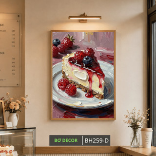 Tranh Treo Tường Trang Trí Tiệm Bánh Nghệ Thuật BH259 - Tranh Canvas Decor Phong Cách Châu Âu