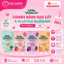 Bánh gạo lứt ăn dặm hữu cơ Little Blossom Vị Khoai Lang Tím 40g cho bé 9 tháng+